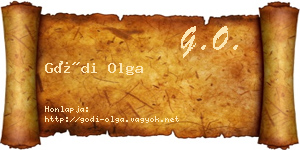Gódi Olga névjegykártya