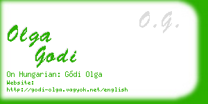 olga godi business card